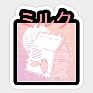 Japanese Strawberry Milk Sticker